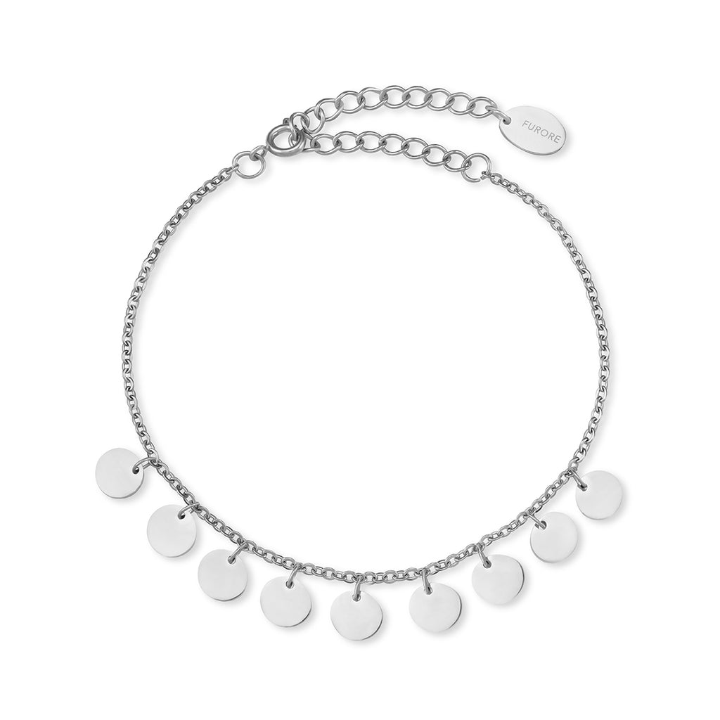 Furore FJ 2309 Stainless steel bracelet with dangling charms