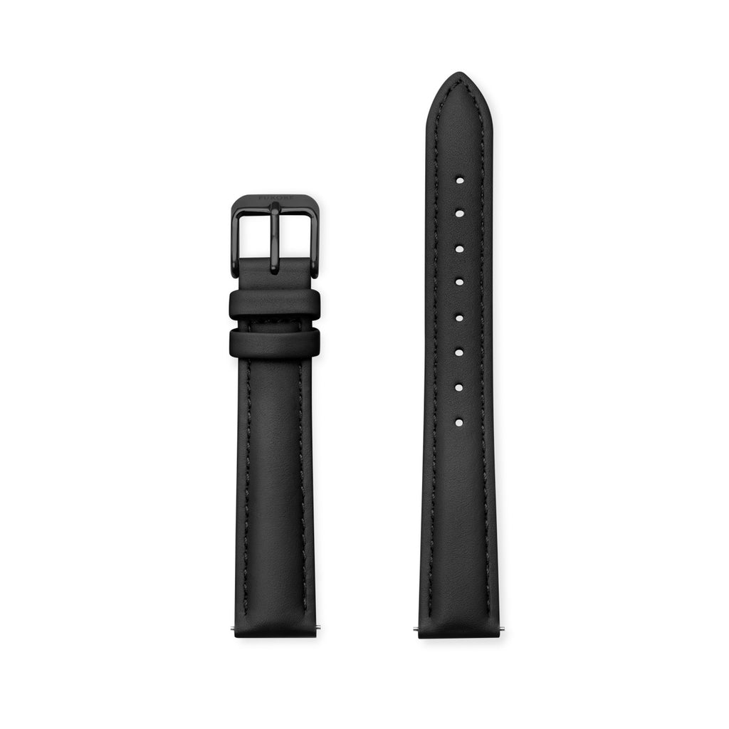 Furore FS 1606 Leather strap Black - 16mm