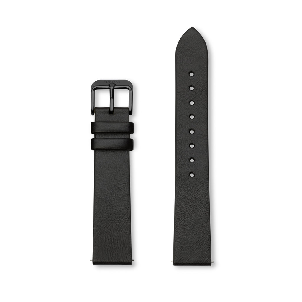 Furore FS 1807 Leather strap Black - 18mm