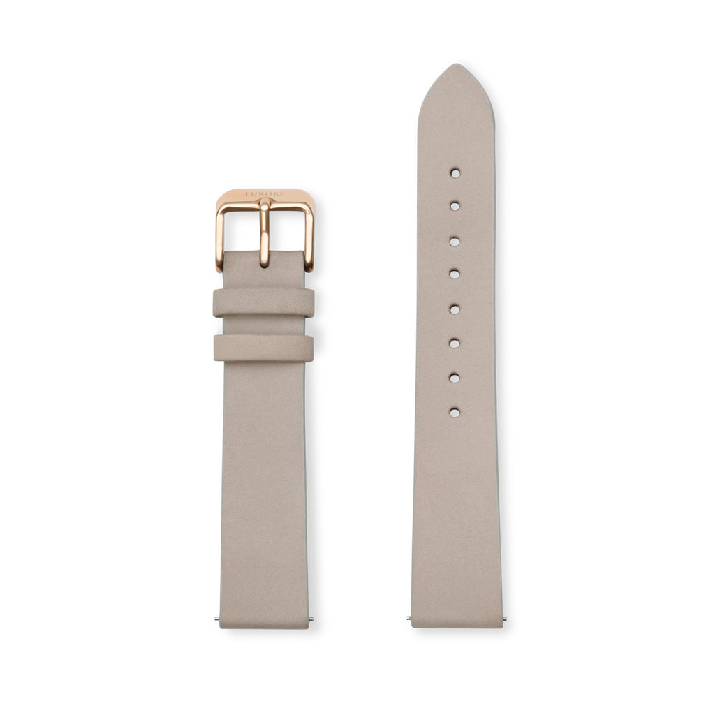 Furore FS 1806 Leather strap Grey - 18mm