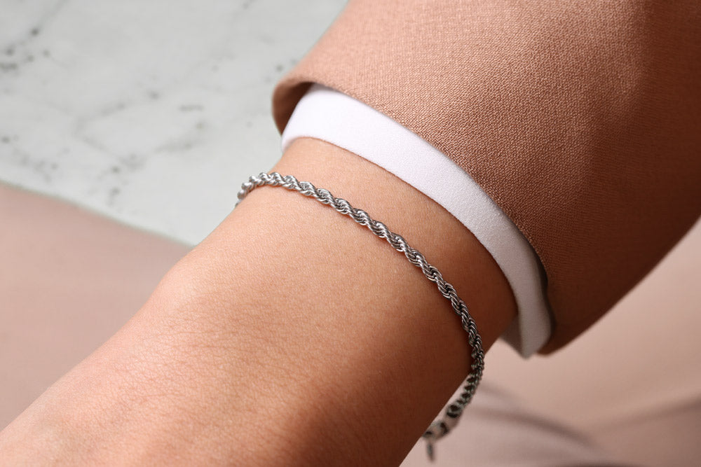 Furore FJ2313 Silverplated Stainless steel bracelet