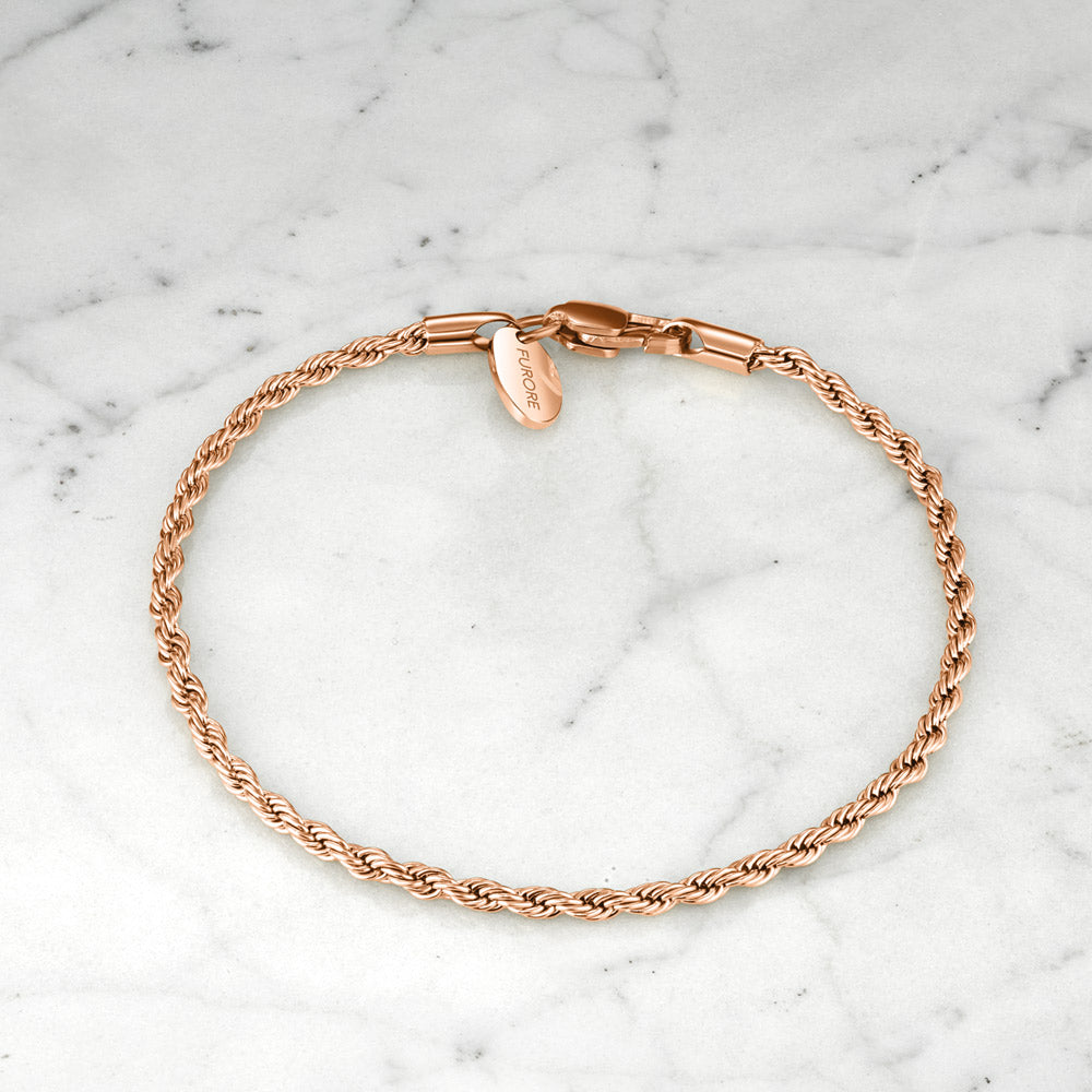 Furore FJ2315 Rose gold plated Stainless steel bracelet