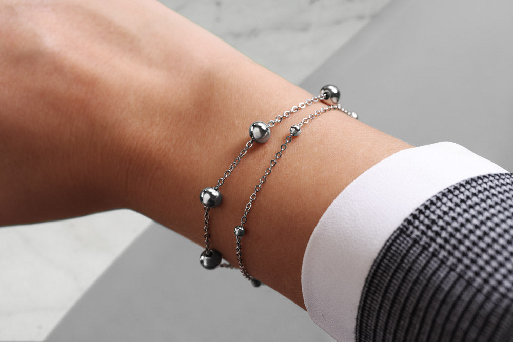 Furore FJ2316 Silverplated Stainless steel bracelet