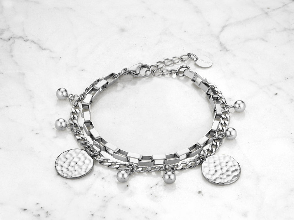 Furore FJ2319 Silverplated Stainless steel bracelet
