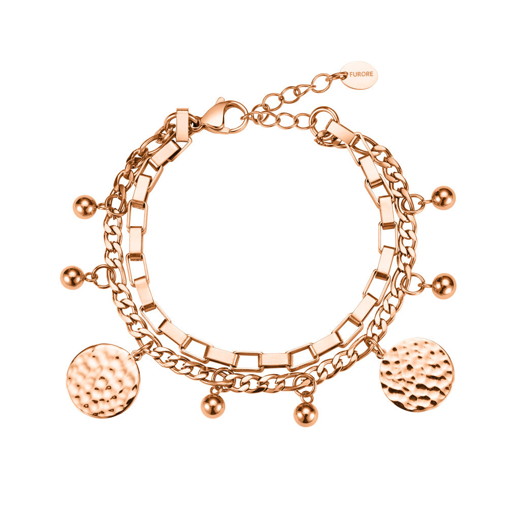Furore FJ2321 Rose gold plated Stainless steel bracelet