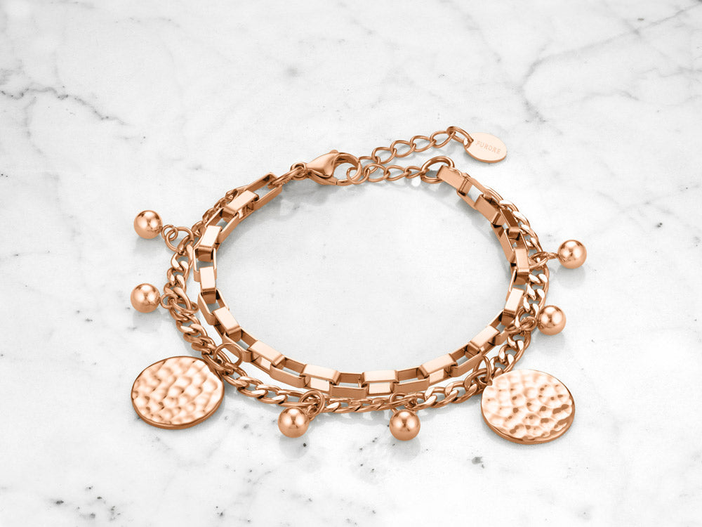 Furore FJ2321 Rose gold plated Stainless steel bracelet