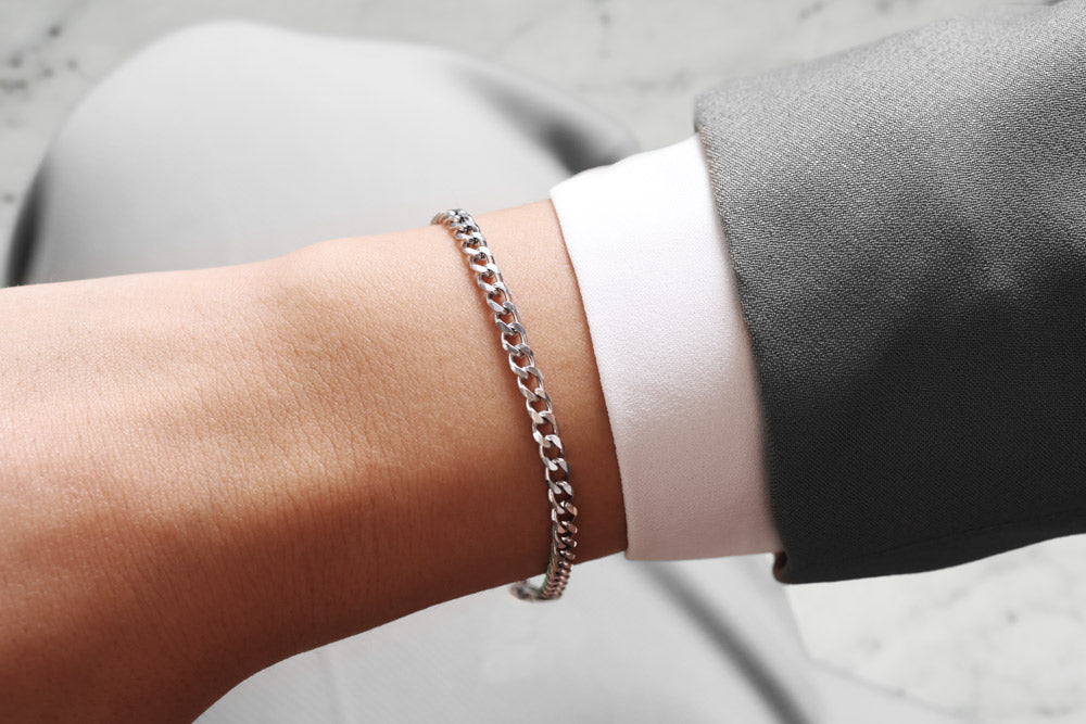 Furore FJ2322 Silverplated Stainless steel bracelet