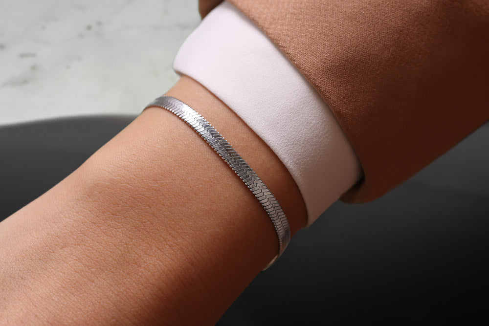 Furore FJ2325 Silverplated Stainless steel bracelet