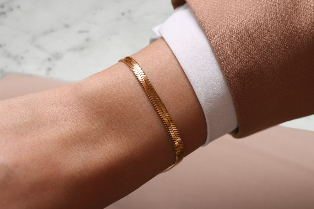 Furore FJ2327 Rose gold plated Stainless steel bracelet