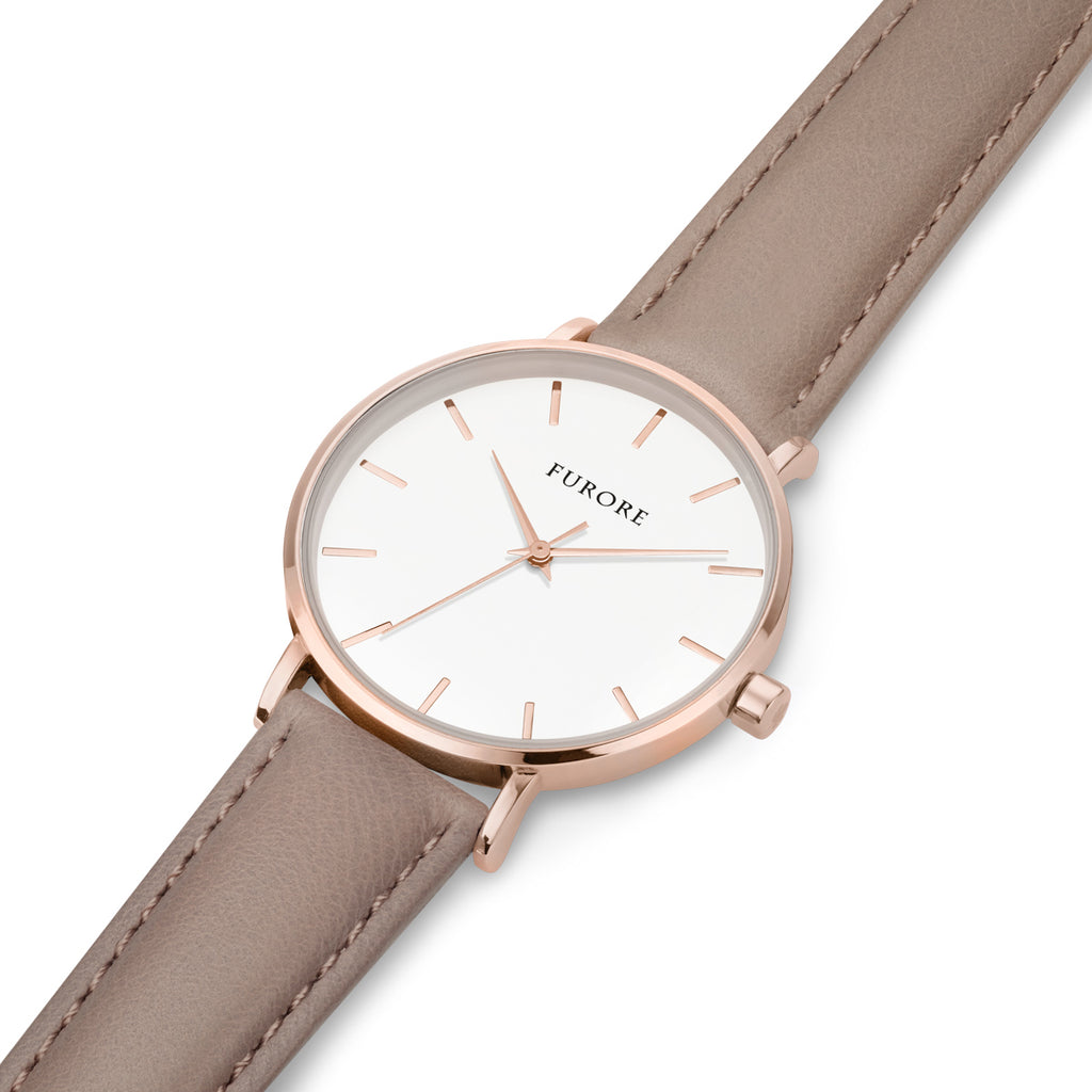 Furore FS 1809 Leather strap Brown - 18mm