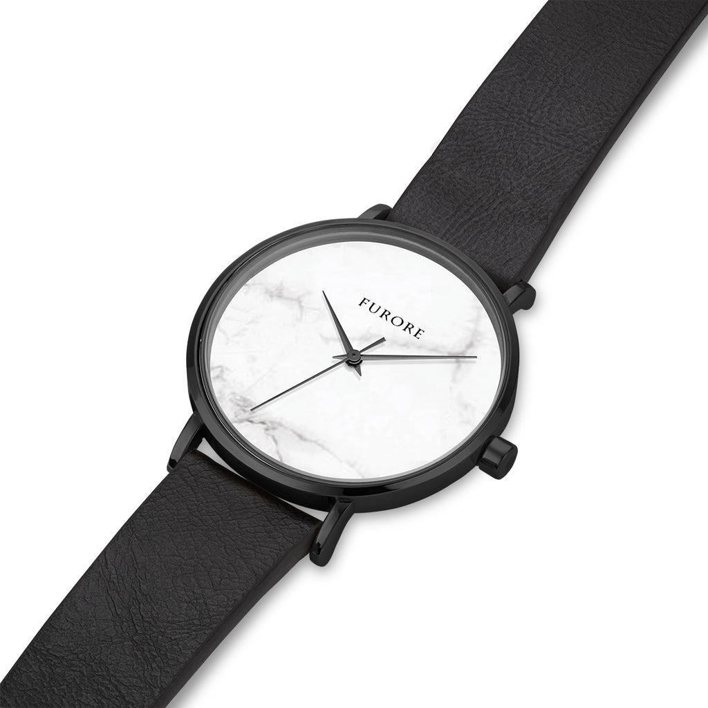 Furore FS 1807 Leather strap Black - 18mm