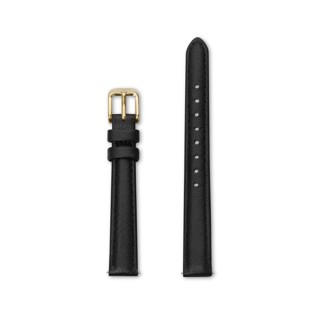 FS 1201 Leather strap Black - 12mm