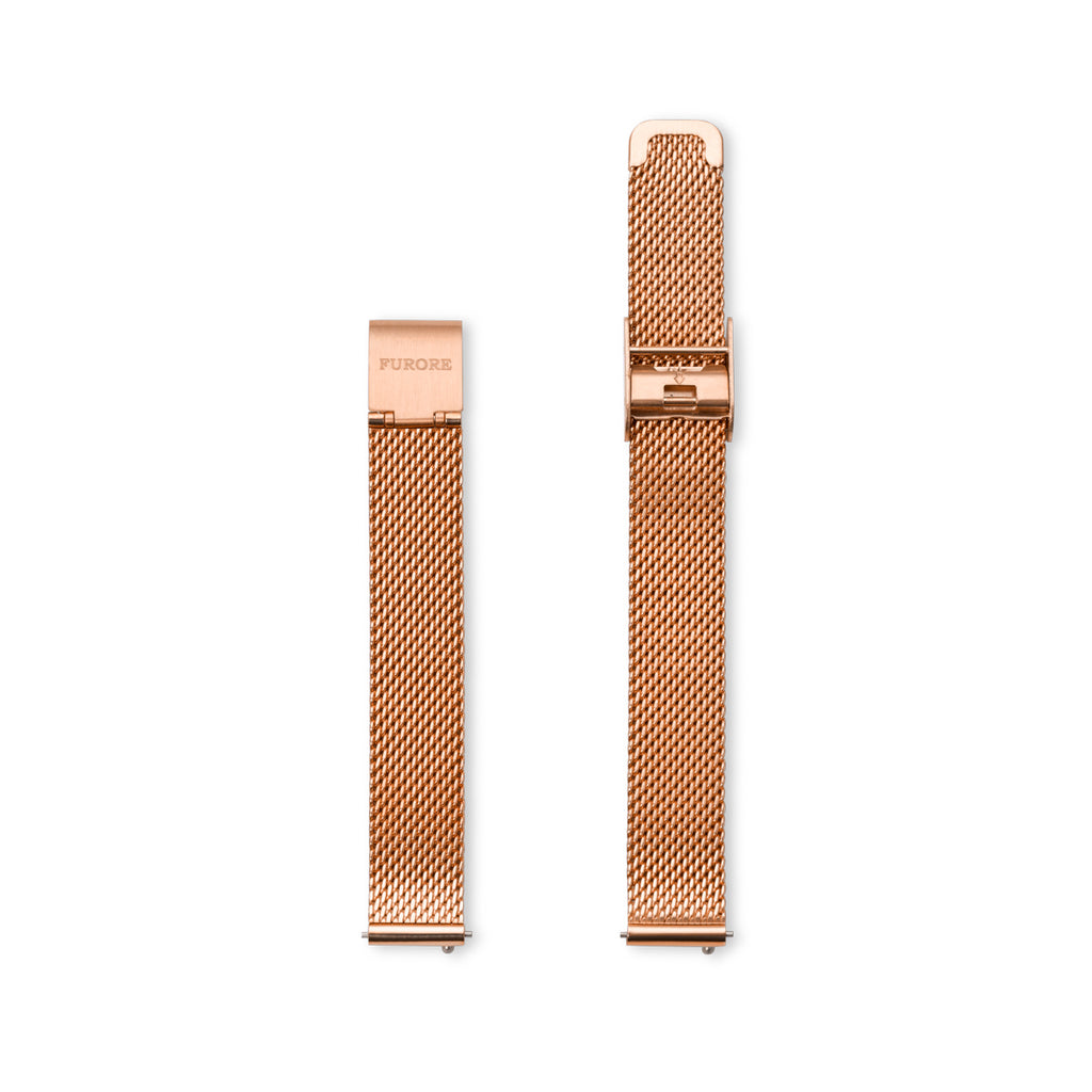 Furore FS 1202 Mesh strap rosegoldplated - 12mm
